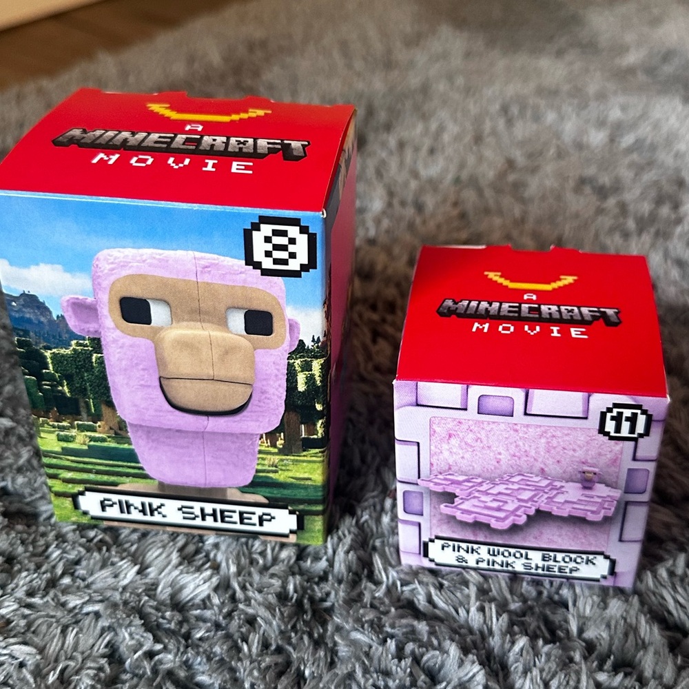 McDonald’s A Minecraft Movie- 2 Happy Meal Toys